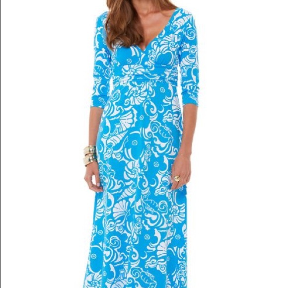 lilly pulitzer long sleeve maxi dress